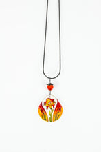 Load image into Gallery viewer, Flaming Orange Indiel Decent Necklace
